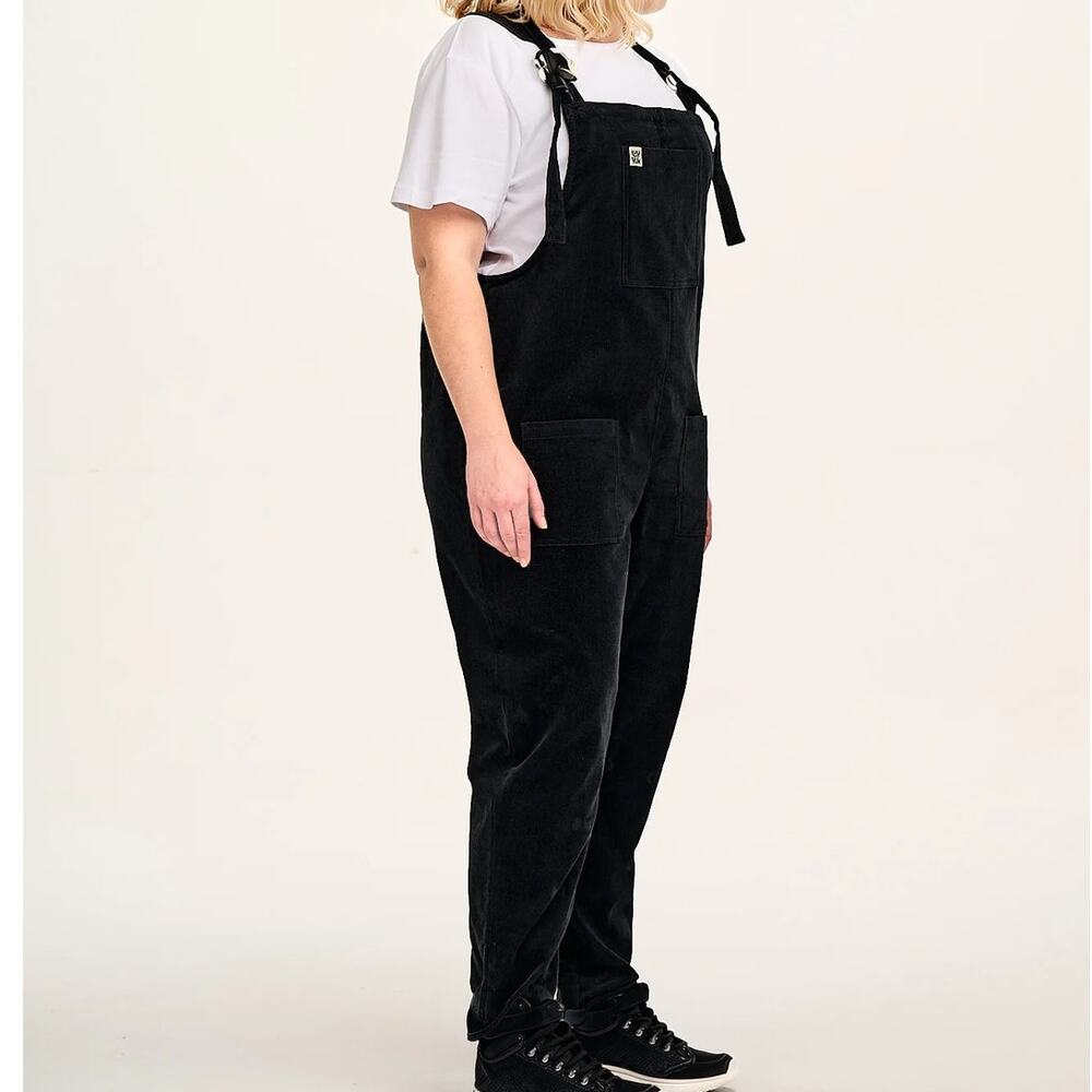 Lucy and Yak Black Corduroy Overalls Size 12